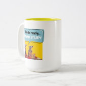 Snacks fertig, Drama Stetig Zweifarbige Tasse (Vorderseite Links)