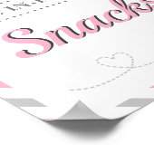 Snacks Food Table Travel Airplane Party Poster (Ecke)