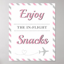 Snacks Food Table Travel Airplane Party