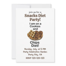 Snacks Ich bin auf Kekse und Chips Diät Lustige Pa