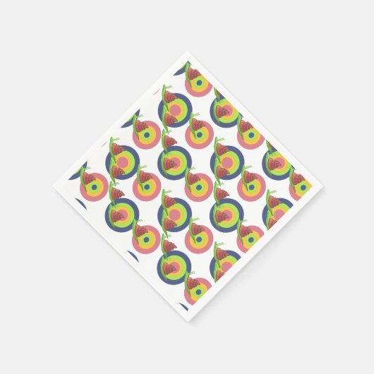 Snacks in der Disco Serviette (Ecke)