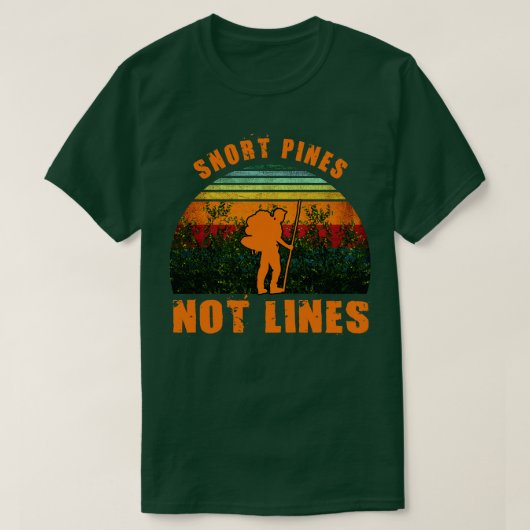 Snacks Pines nicht lines Funny T-Shirt (Design vorne)