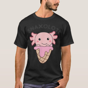 Snacks Pun Snaxolotl Eiscreme T-Shirt