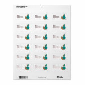 Snacks Rücksendeadresse Label Adressaufkleber (Vorne)