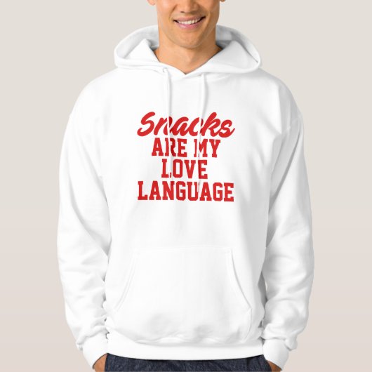 Snacks sind meine Liebe Hoodie (Vorderseite)