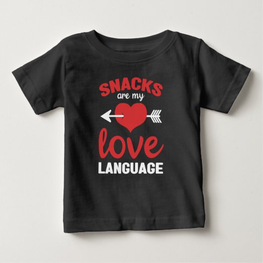 Snacks sind meine Liebe, Snacks Liebhaber Baby T-shirt (Vorderseite)