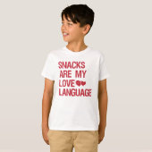 Snacks sind meine Liebe, Snacks Liebhaber T-Shirt (Vorne ganz)