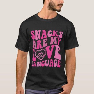 Snacks sind meine Liebe Sprache Kleinkind Funny Va T-Shirt