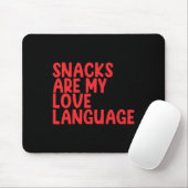 Snacks sind meine Liebessprache Kleinkind Valentin Mousepad (Mit Mouse)