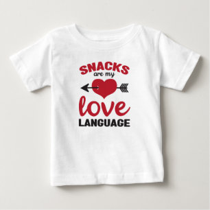 Snacks sind meine Liebessprache, Snacks Liebhaber Baby T-shirt