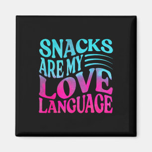Snacks sind meine Liebessprache Valentinstag Kinde Magnet