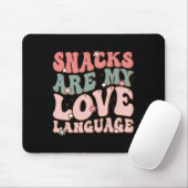Snacks sind meine Liebessprache Valentinstag Kinde Mousepad (Mit Mouse)