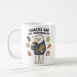 Snacks sind meine Persönlichkeit Lustiger Snack-Li Kaffeetasse