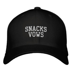 Snacks statt Gelübde, Lustige Geschenk-Hochzeitsfo Bestickte Baseballkappe