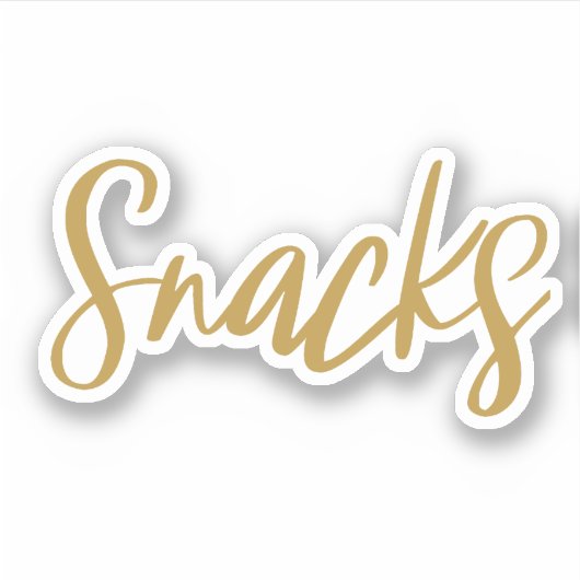 Snacks Storage Sticker (Vorderseite)
