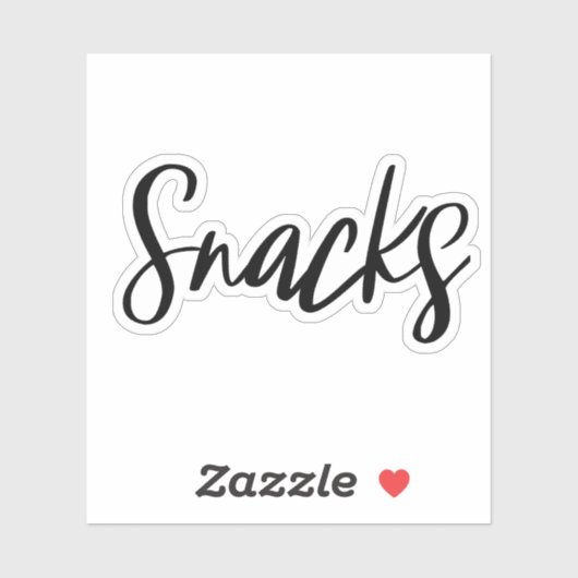 Snacks Storage Sticker (Blatt)