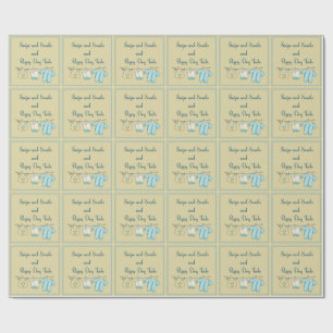 Snacks und Puppy-Hunde-Schwänze Kinderkleidung Geschenkpapier