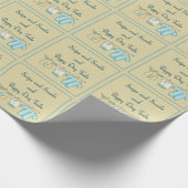 Snacks und Puppy-Hunde-Schwänze Kinderkleidung Geschenkpapier (Ecke)