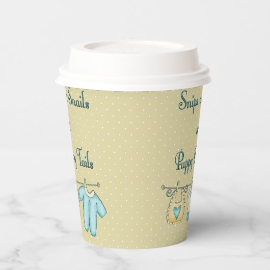 Snacks und Puppy-Hunde-Schwänze Kinderkleidung Pappbecher (Links)