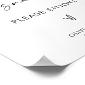 Snacks zum Hochzeitsfeiern, Hochzeitsjause Bar Poster (Ecke)