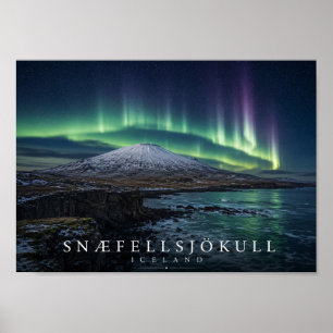 Snæfellsjökull-Gletschervulkan Island A4 Poster