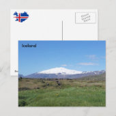 Snæfellsjökull, Island Postkarte (Vorne/Hinten)
