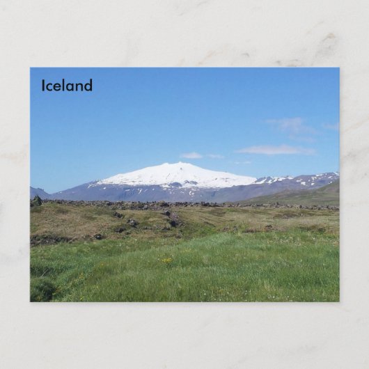 Snæfellsjökull, Island Postkarte (Vorderseite)