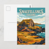 Snæfellsnes-Halbinsel Island Postkarte (Vorne/Hinten)