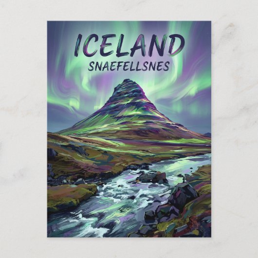 Snæfellsnes Island Postkarte (Vorderseite)