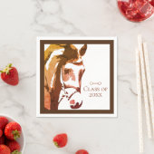 Snaffle-Bit in der Braunen Abschluss-Klasse Serviette (Beispiel)