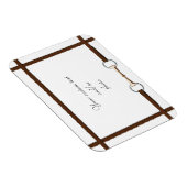 Snaffle-Bit & Laked Reins Custom Horse Foto Magnet (Rechte Seite)