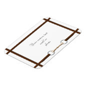 Snaffle-Bit & Laked Reins Custom Horse Foto Magnet (Linke Seite)