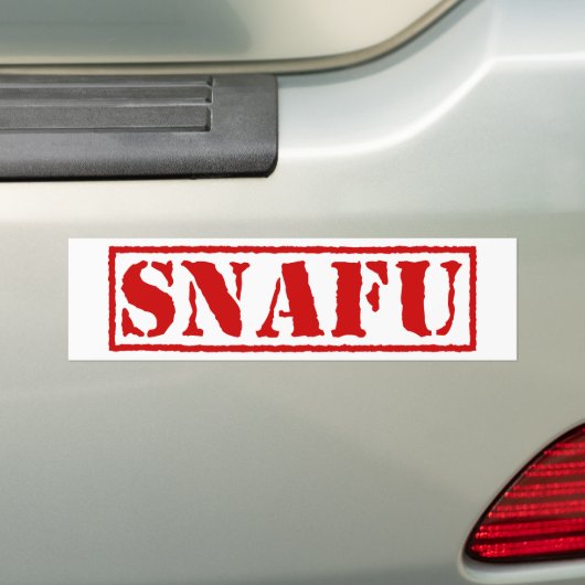 SNAFU AUTOAUFKLEBER (Auf Auto)