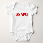 SNAFU BABY STRAMPLER (Vorderseite)