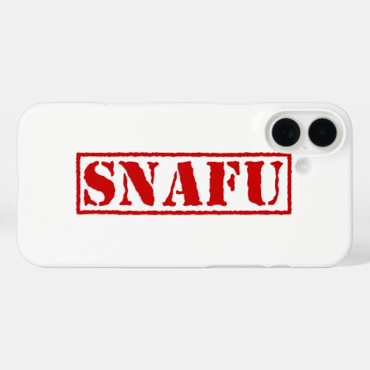 SNAFU Case-Mate iPhone HÜLLE (Rückseite (Horizontal))