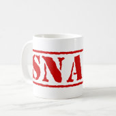 SNAFU KAFFEETASSE (Vorderseite Links)