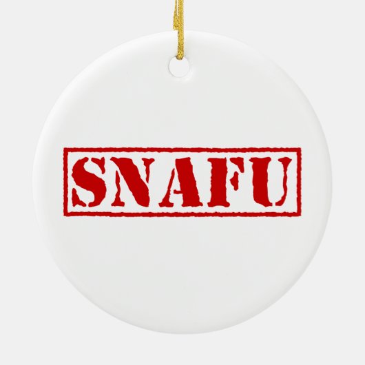 SNAFU KERAMIK ORNAMENT (Hinten)