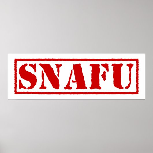 SNAFU POSTER (Vorne)