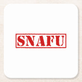 SNAFU RECHTECKIGER PAPPUNTERSETZER (Vorderseite)