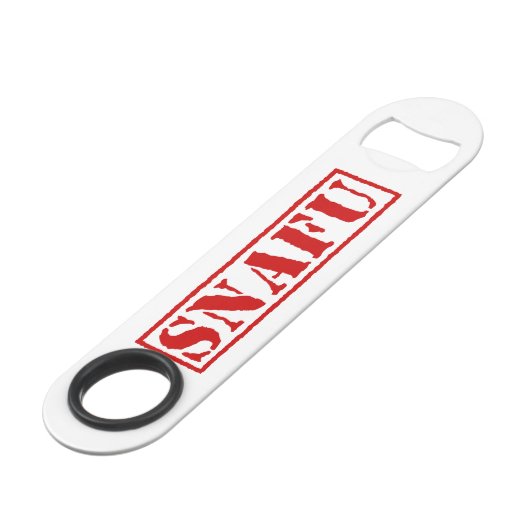 SNAFU SPEED FLASCHENÖFFNER (Rückseite Schrägansicht)