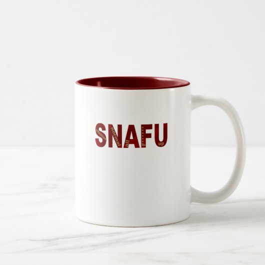 SNAFU ZWEIFARBIGE TASSE (Rechts)