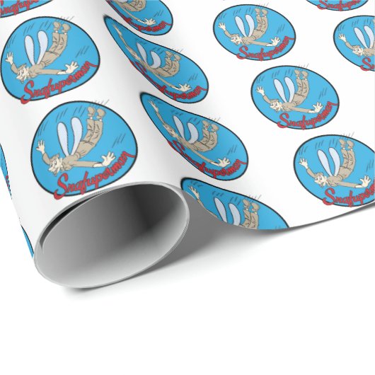 Snafuperman P-38 Noseart Geschenkpapier (Rolleneckpunkt)