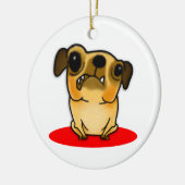 Snaggle Zahn-Mops Keramikornament (Links)
