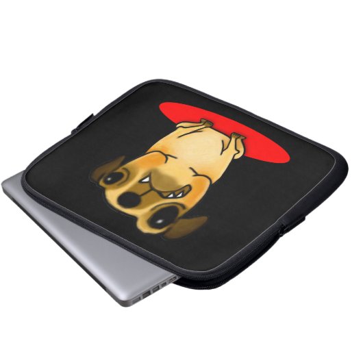 Snaggle Zahn-Mops Laptopschutzhülle (Vorne Knopf)