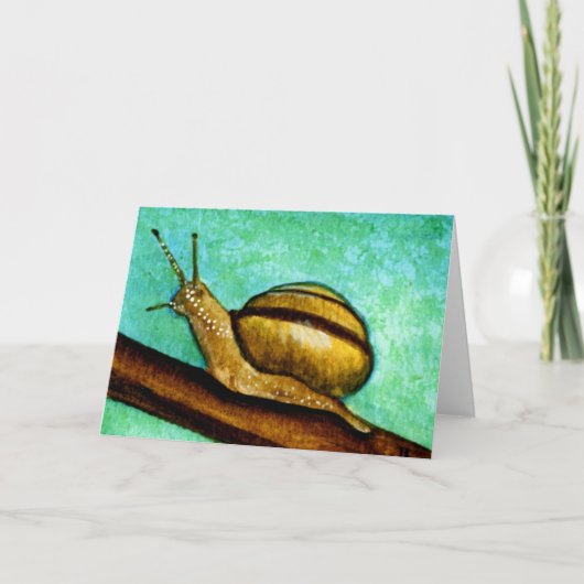 Snail 1 leere Grußkarte Karte (Vorderseite)