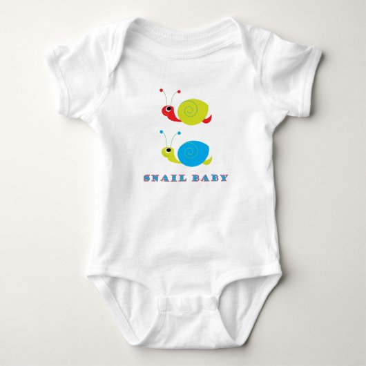 Snail Baby Strampler (Vorderseite)