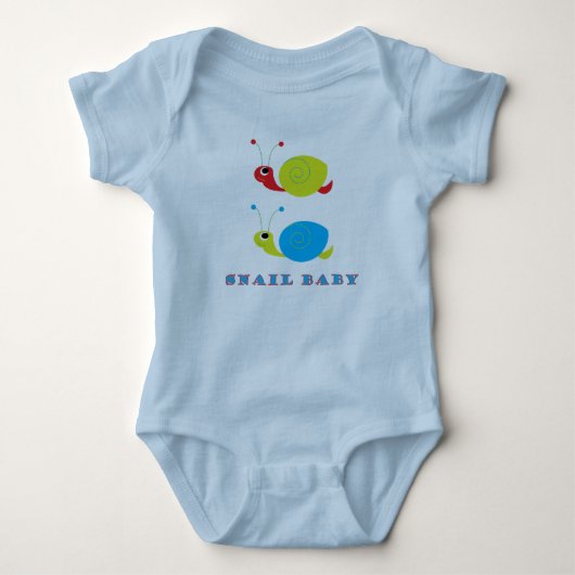 Snail Baby Strampler (Vorderseite)