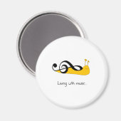 Snail Clef: Leben mit Musik... Magnet (Vorderseite/Rückseite)