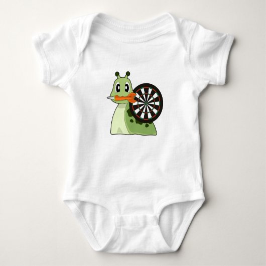 Snail Dartboard Baby Strampler (Vorderseite)
