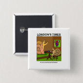 Snail Darter Funny Cartoon Geschenke & T-Shirts Button (Vorne & Hinten)